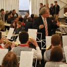 Die Musikkapelle Welschensteinach unter der Leitung von Adam Kalbfuß spielte am Pfingstmontag beim DJK-Sportfest zum Frühschoppen auf