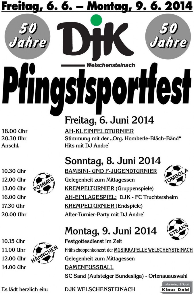 Plakat Pfingsten 14