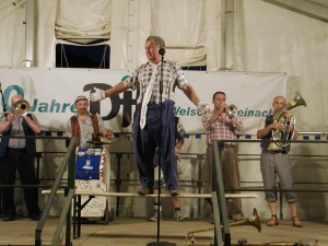 Die „Org. Homberle-Bläch-Bänd“ aus Steinach begeisterte das Publikum im Festzelt der DJK Welschensteinach beim Pfingst-Sportfest.